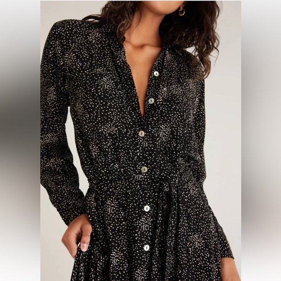Z Supply Phoenix Dot Midi Dress L New NWT - Picture 4 of 8